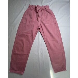 Zara Women's Pants Light Pink Salmon Puffed Shape Cargo Size 4